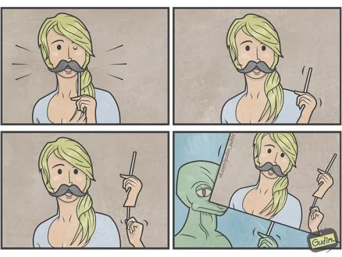Russian Illustrator Draws Sarcastic Illustrations That You'll Need To See Twice To Understand