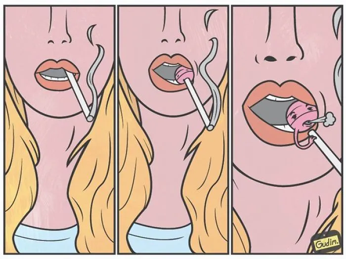 Russian Illustrator Draws Sarcastic Illustrations That You'll Need To See Twice To Understand
