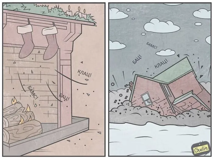 Russian Illustrator Draws Sarcastic Illustrations That You'll Need To See Twice To Understand