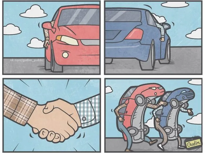Russian Illustrator Draws Sarcastic Illustrations That You'll Need To See Twice To Understand