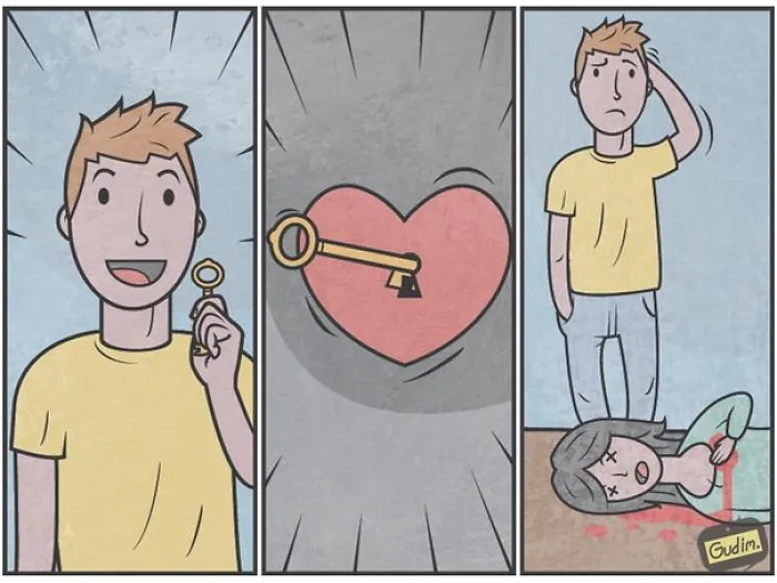 Russian Illustrator Draws Sarcastic Illustrations That You'll Need To See Twice To Understand