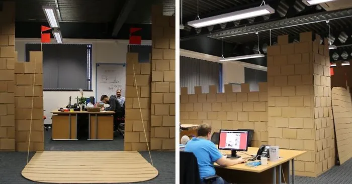Our Boss Asked Us To Decorate Our Desks, So We Did This