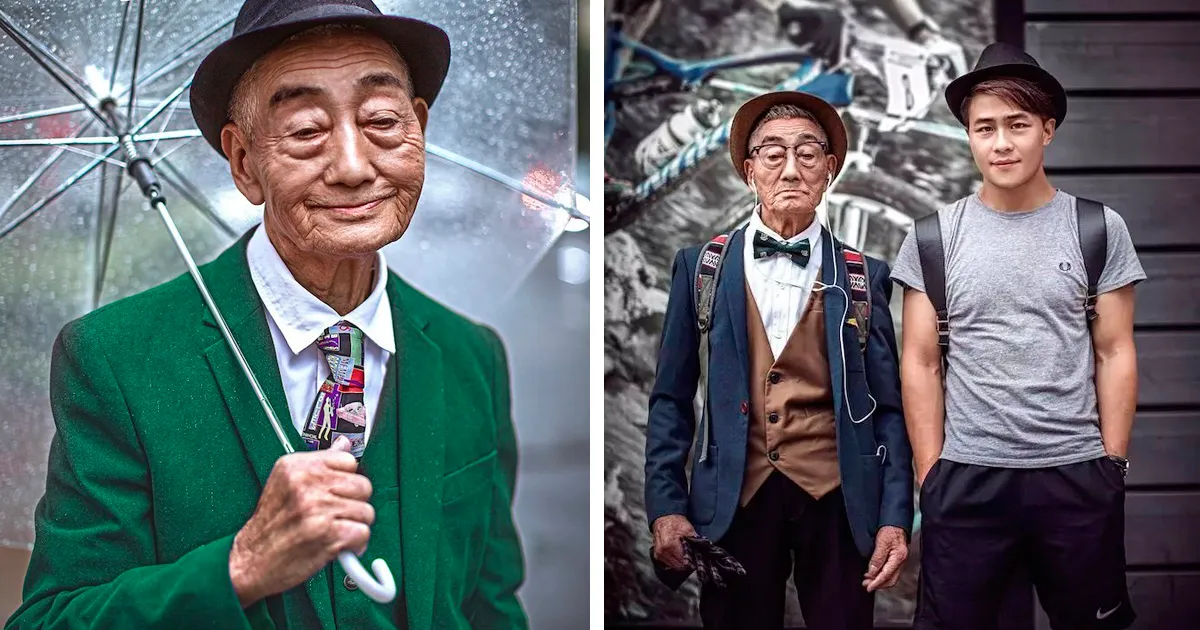 85-Year-Old Farmer Transformed By Grandson Into Fashion Icon