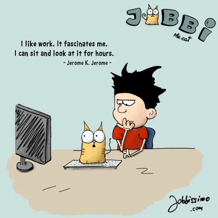 Great Minds Think Alike - Jobbi The Cat, On Human Quotes