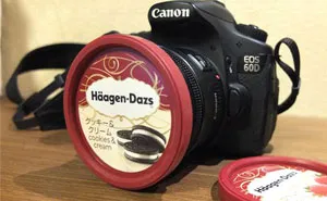 Häagen-Dazs Ice Cream Lid Is Actually A Perfect 72mm Lens Cap