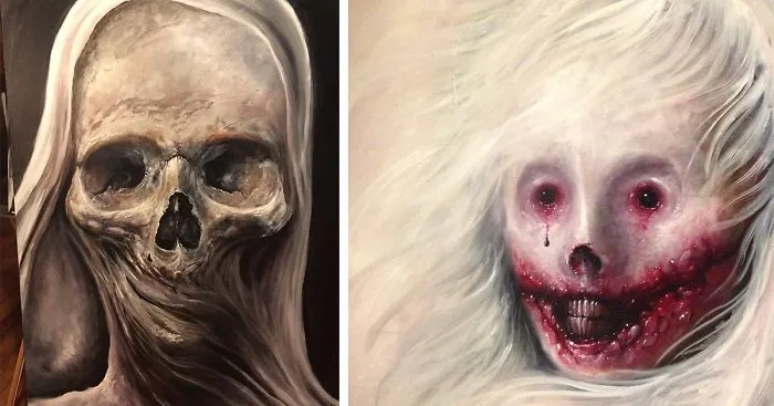 My Latest Horror Paintings Created With Oil