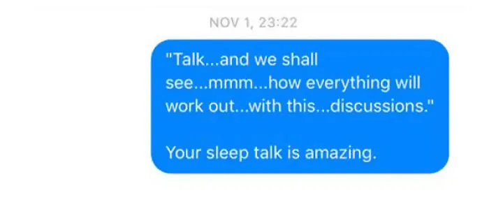 Wife Posts All The Strange Things Husband Tells Her In His Sleep