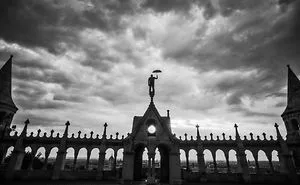 I Captured A Mysterious Umbrella Man Balancing On Budapest’s Famous Sights