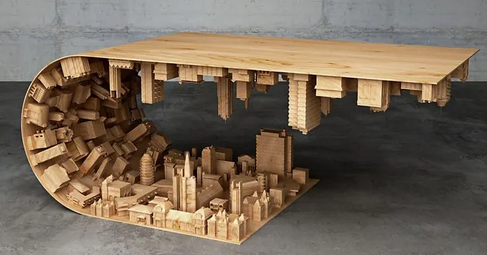 Inception-Inspired Coffee Table Bends A City In Your Living Room