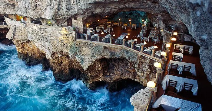 Restaurant Built Inside An Italian Cave Lets You Dine With Beautiful Views