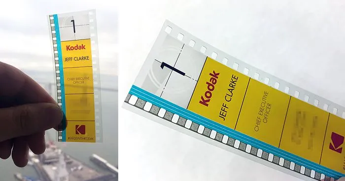 Kodak's CEO Uses 35mm Film As A Business Card