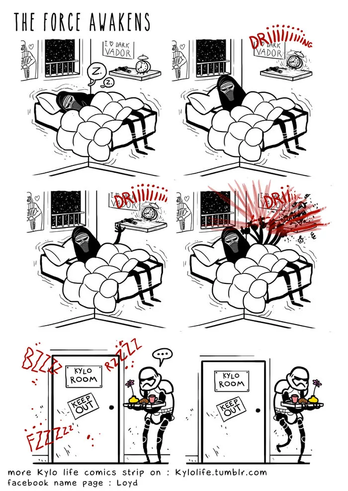 Kylo Ren’s Life In Comic Strips
