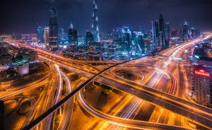 Night-Time Dubai Looks Like It Came Straight From A Sci-Fi Movie