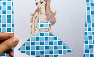 Armenian Illustrator Completes His Cut-Out Dresses With Everyday Objects