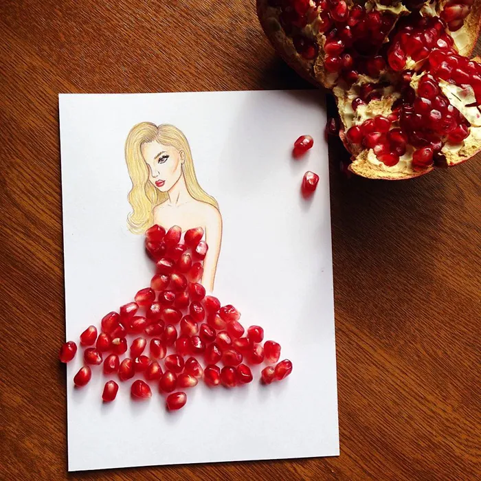 Armenian Illustrator Completes His Cut-Out Dresses With Everyday Objects