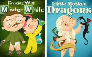 Pop Culture Icons Turned Into Kids' Book Covers By Joey Spiotto