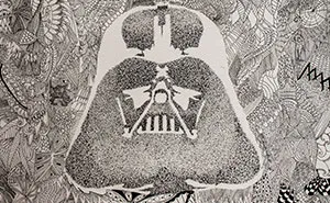 I Drew Star Wars Characters Using Zentangle And Dotworks Techniques