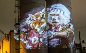 Stylish Hipster Animals Take Over The Buildings Of Orlando