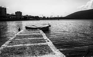 By The Sea In Black & White....