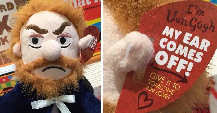 This Vincent Van Gogh Plush Toy Has A Detachable Ear