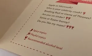 We Created A Different Menu For A Valentine’s Day With More Talk And Less Phone Scrolling.