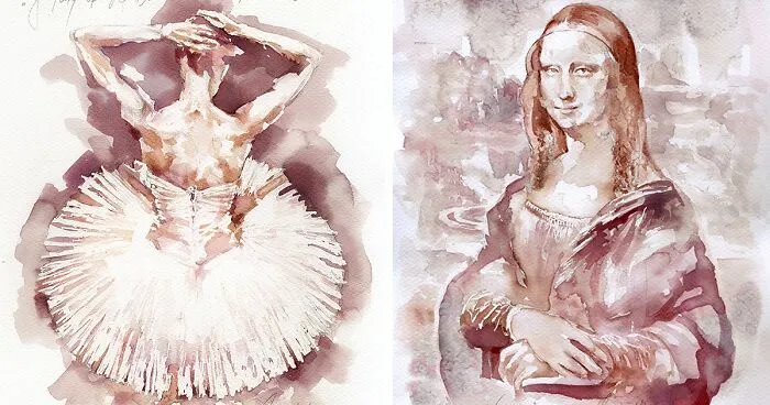 I Paint With Wine And It's The Most Unpredictable Art Form Ever