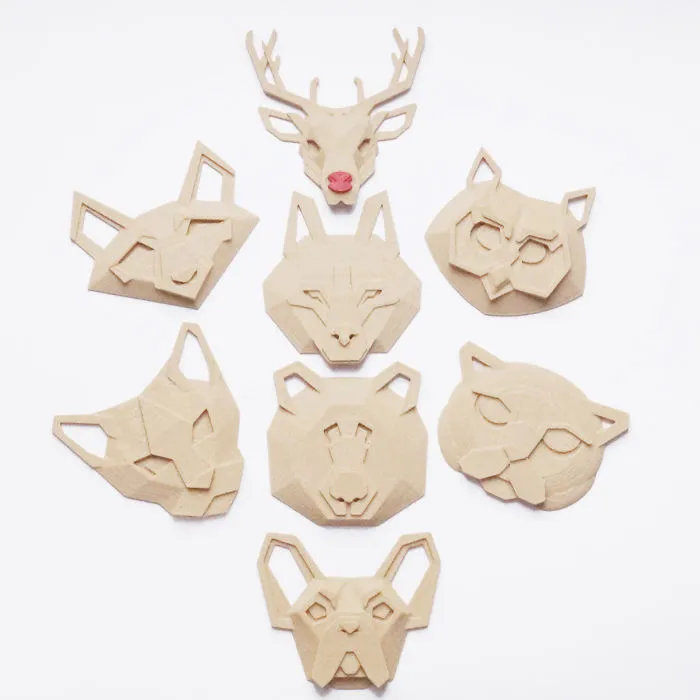 Show Me Your Pin! Cute Animals 3d Printed.