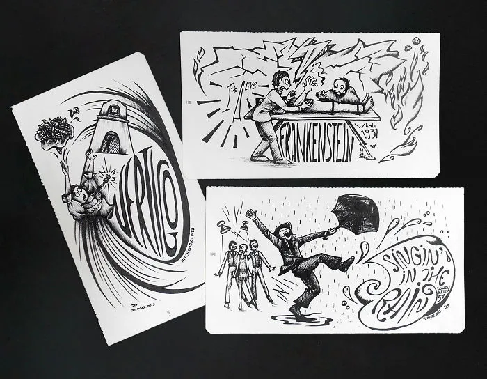 Over A Hundred Of Drawings About Movies