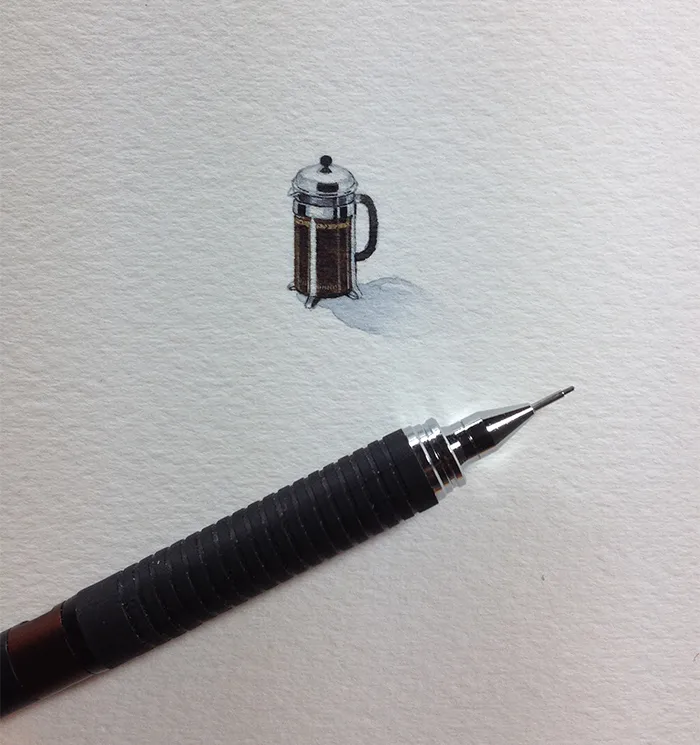 After Becoming A Mom, I Couldn't Find Time To Paint, So I Started Doing One Tiny Drawing A Day