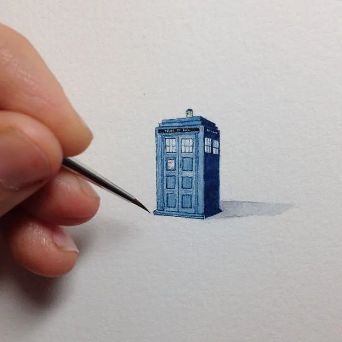 After Becoming A Mom, I Couldn't Find Time To Paint, So I Started Doing One Tiny Drawing A Day