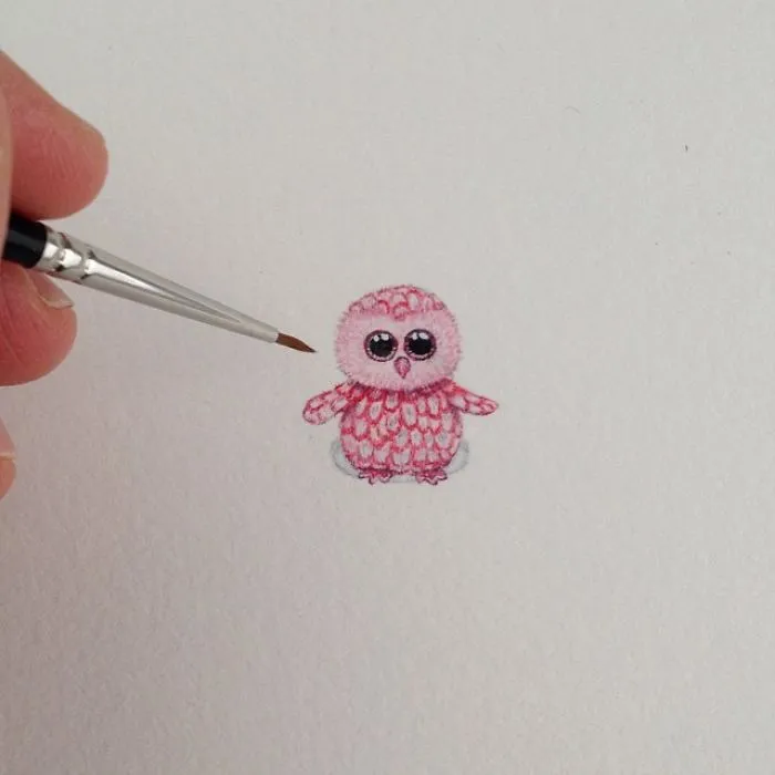 After Becoming A Mom, I Couldn't Find Time To Paint, So I Started Doing One Tiny Drawing A Day