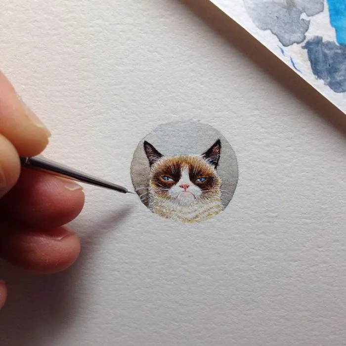 After Becoming A Mom, I Couldn't Find Time To Paint, So I Started Doing One Tiny Drawing A Day