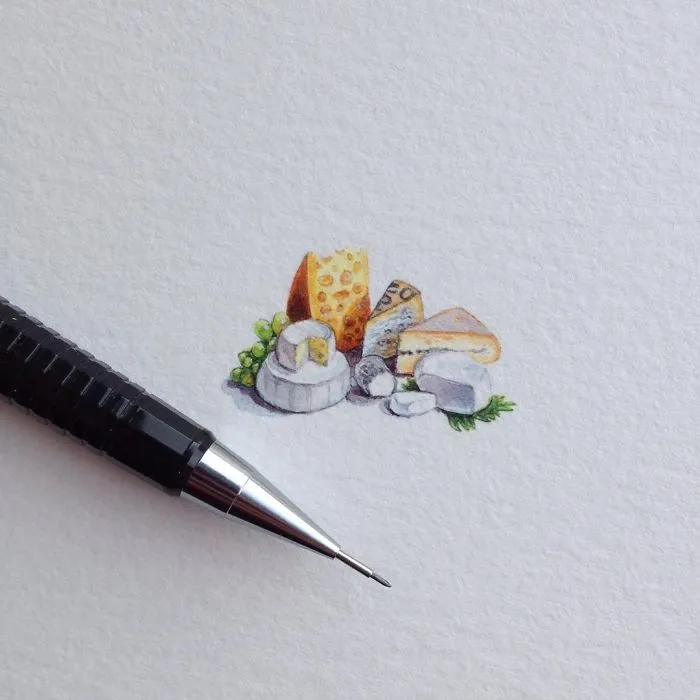 After Becoming A Mom, I Couldn't Find Time To Paint, So I Started Doing One Tiny Drawing A Day