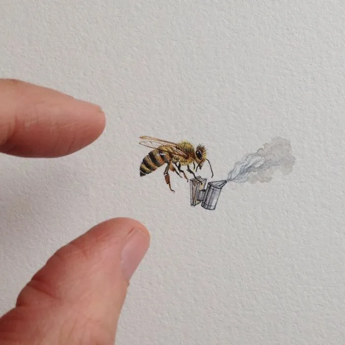 After Becoming A Mom, I Couldn't Find Time To Paint, So I Started Doing One Tiny Drawing A Day