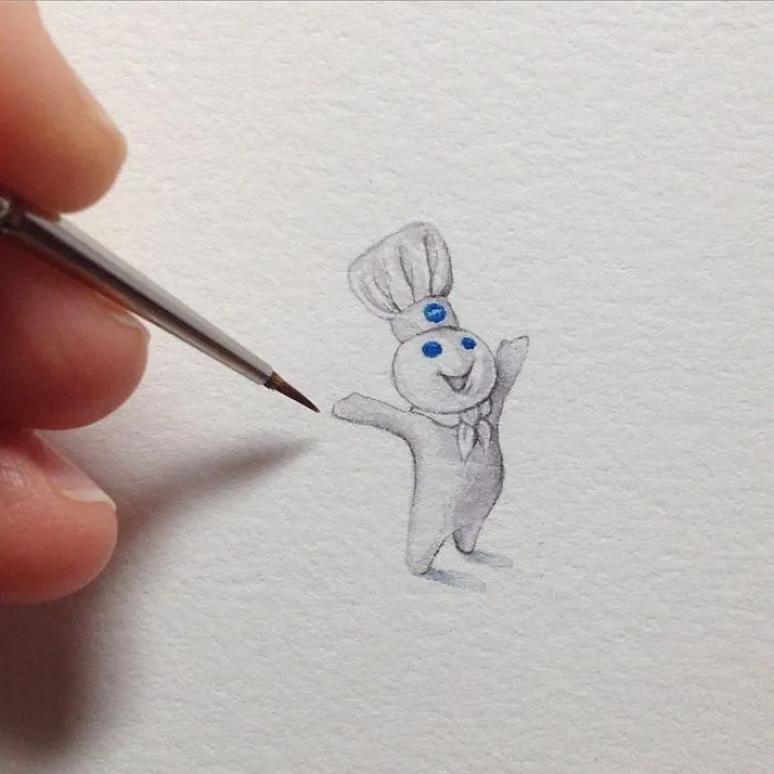 After Becoming A Mom, I Couldn't Find Time To Paint, So I Started Doing One Tiny Drawing A Day
