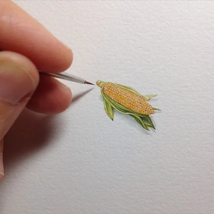 After Becoming A Mom, I Couldn't Find Time To Paint, So I Started Doing One Tiny Drawing A Day