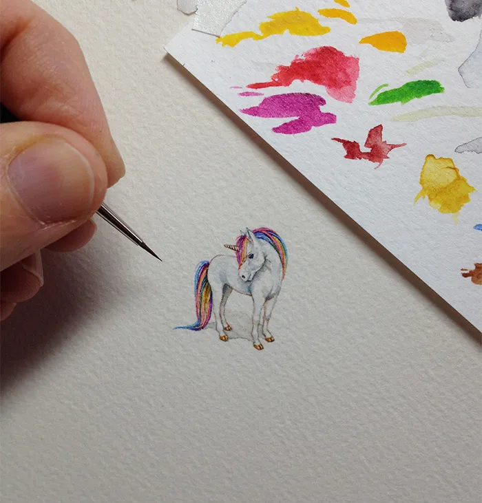 After Becoming A Mom, I Couldn't Find Time To Paint, So I Started Doing One Tiny Drawing A Day