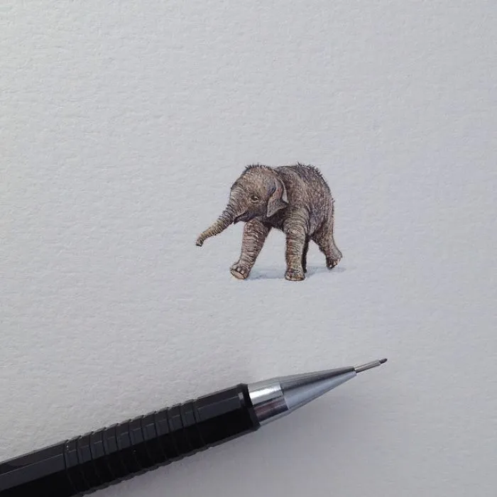 After Becoming A Mom, I Couldn't Find Time To Paint, So I Started Doing One Tiny Drawing A Day