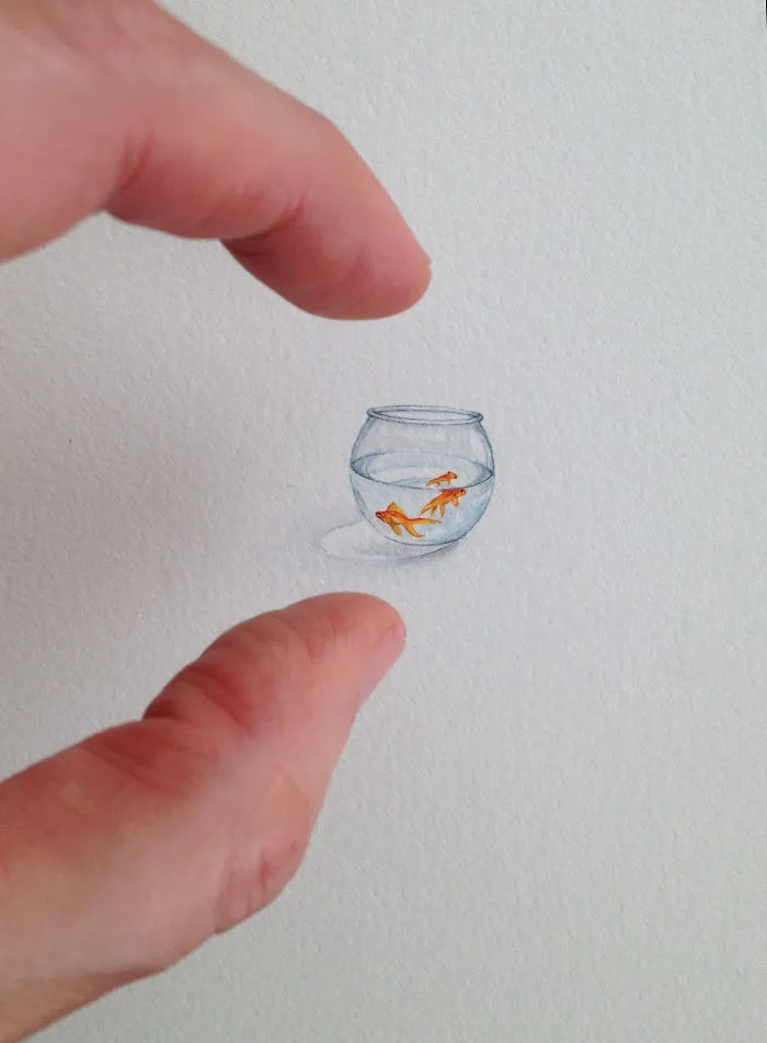 After Becoming A Mom, I Couldn't Find Time To Paint, So I Started Doing One Tiny Drawing A Day