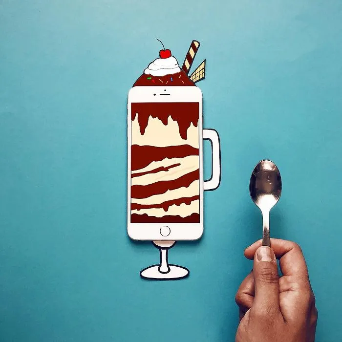 I Create Fun Scenes Using My Iphone And Some Paper