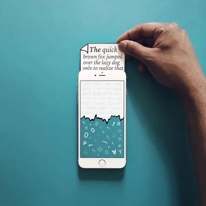 I Create Fun Scenes Using My Iphone And Some Paper