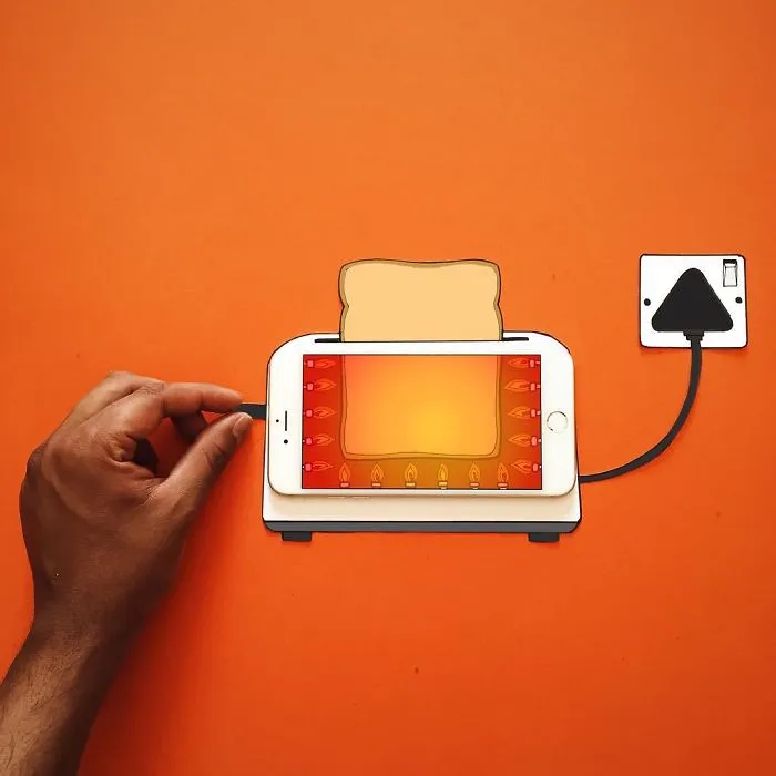 I Create Fun Scenes Using My Iphone And Some Paper