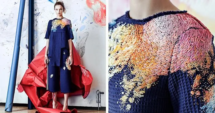 We Spent Up To 100 Hours Embroidering Paint On Clothing