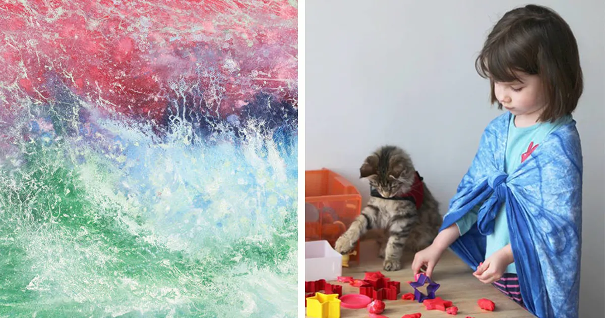 My 6-Year-Old With Autism Creates Stunning Art And Angelina Jolie Just Bought Her Painting!