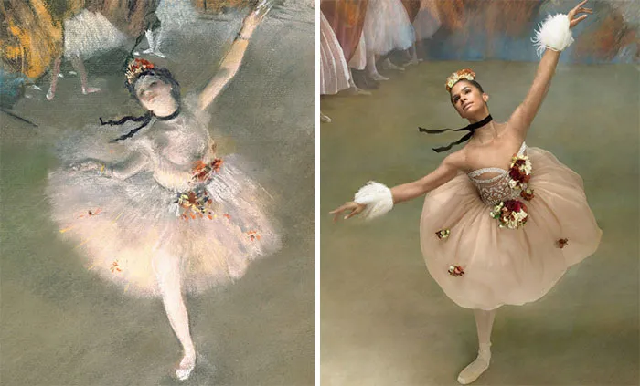 Ballerina Recreates The Paintings Of Edgar Degas