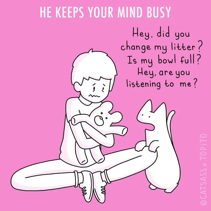 He Keeps Your Mind Busy