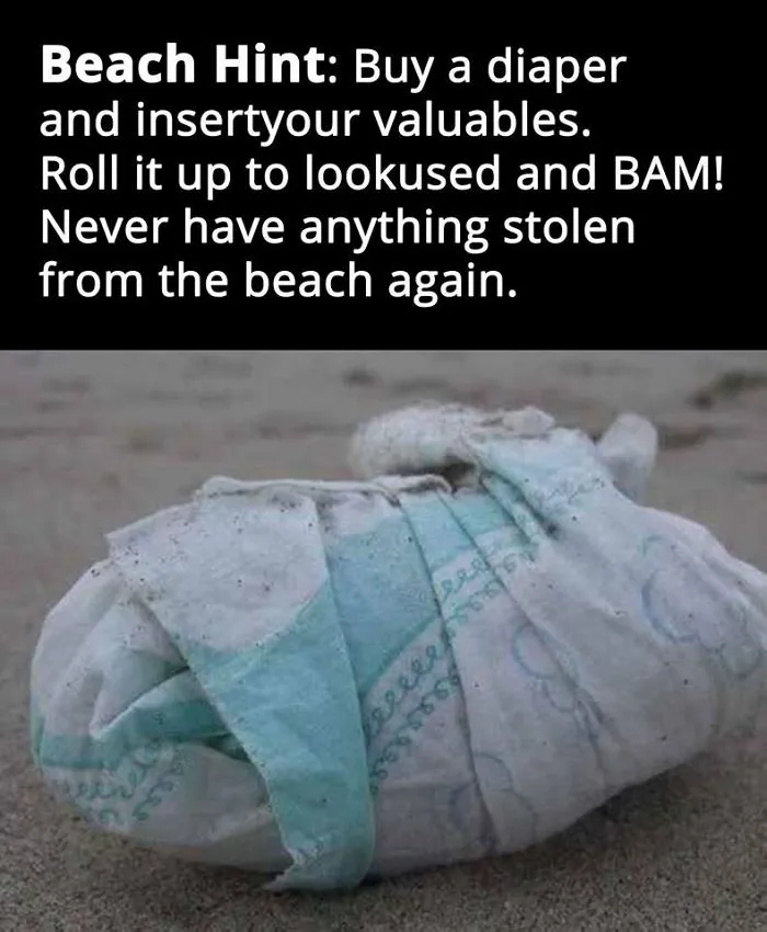 Beach Hint To Prevent Theft