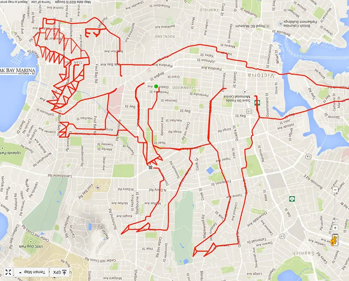 T-Rex missing some teeth (39.4 km, 1 h 43 min)