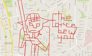 Artist Draws World's Largest Doodles By Riding His Bike With GPS