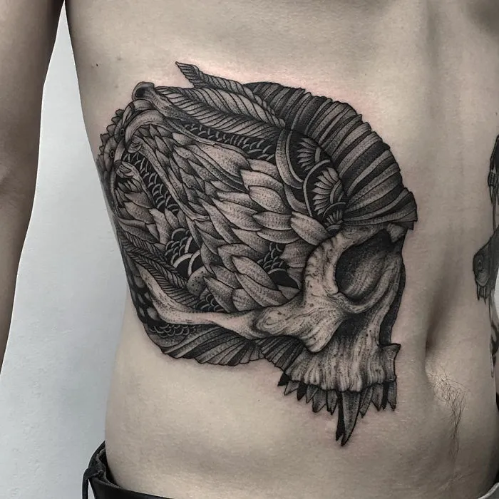 Dark And Eerie Creature Tattoos By Russian Artist